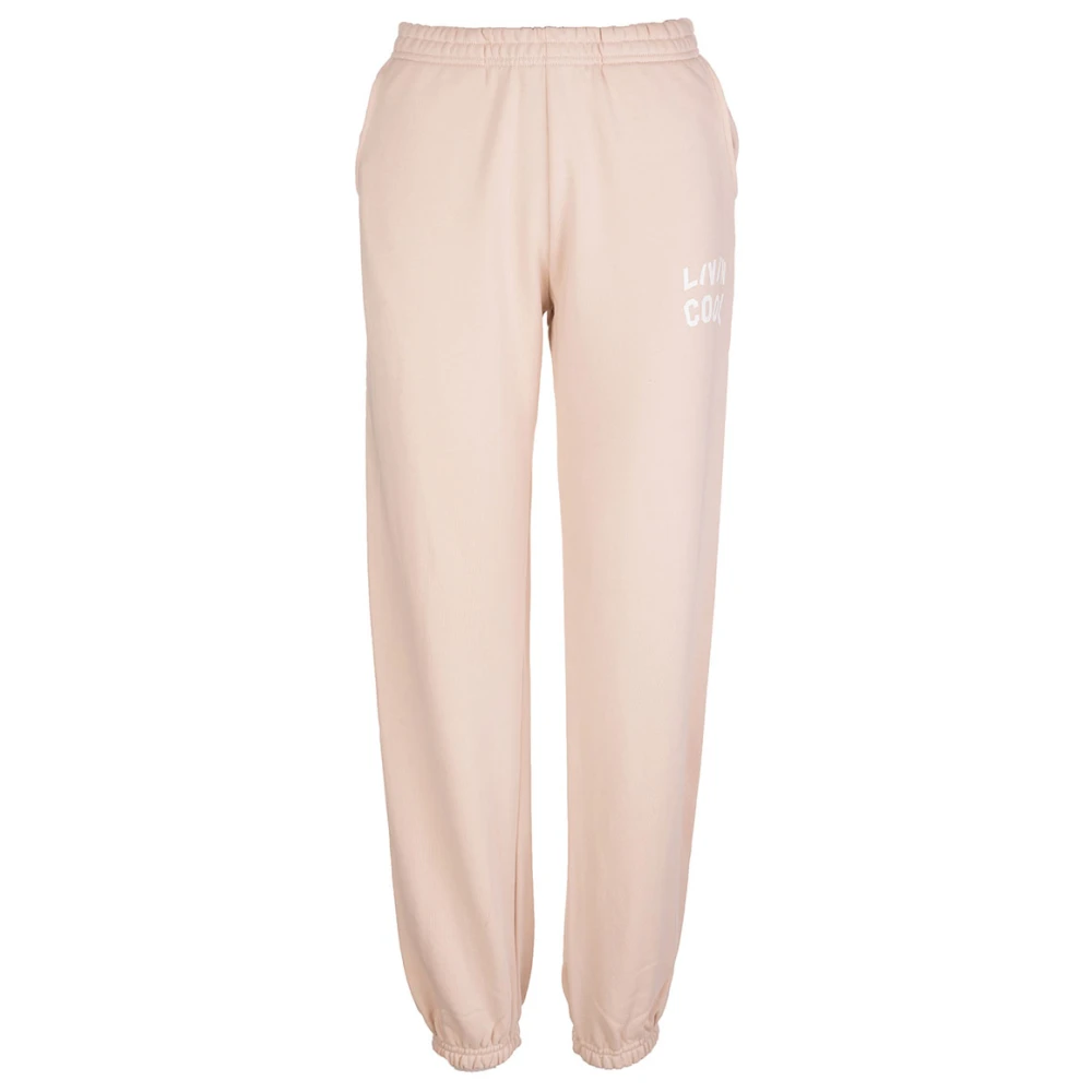 Livincool Eggnog Artwork Sweatpants Pink Dames