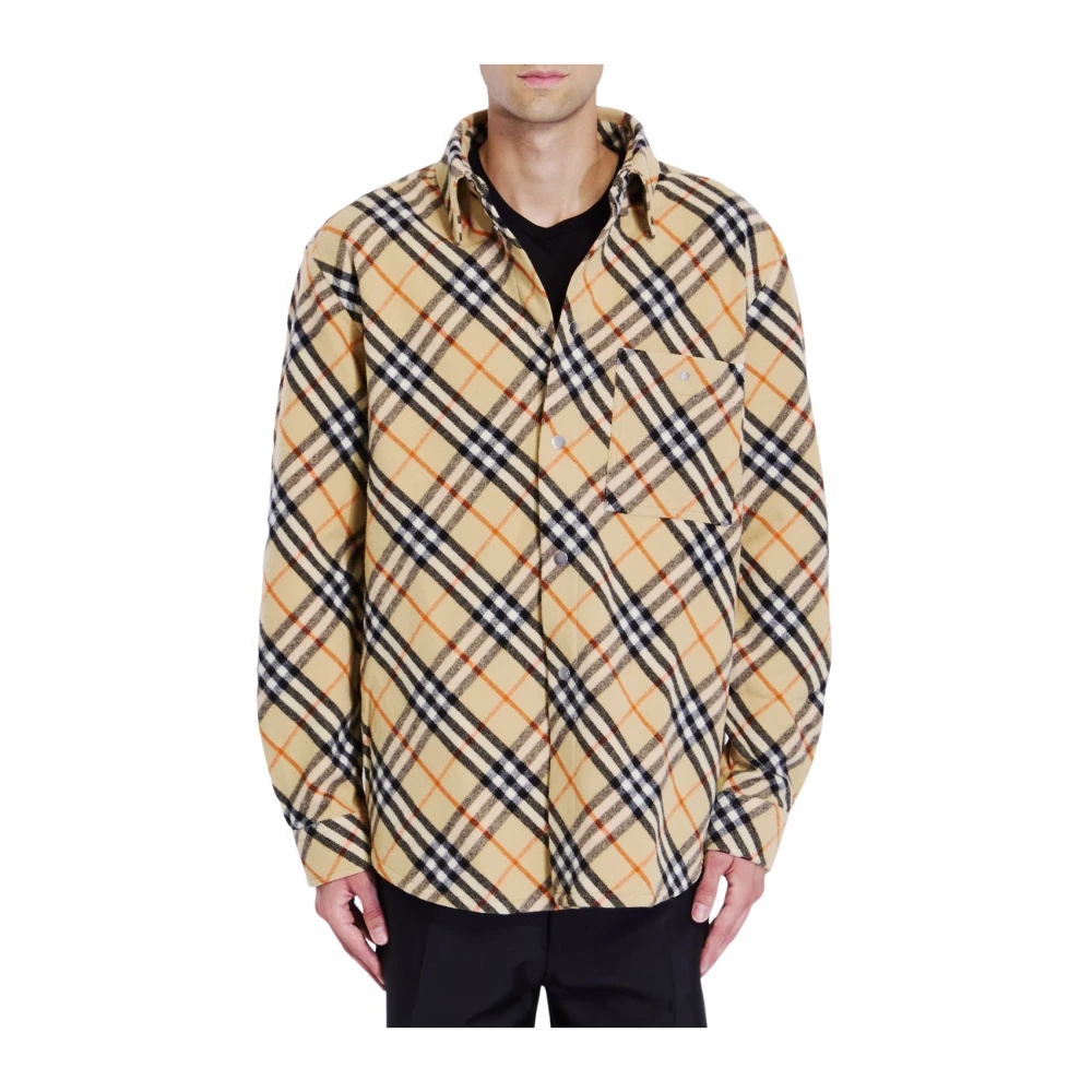 Burberry Herren Beige Jacken, Mgröße:
