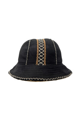 embroidered-sheepskin-bucket-hat-black