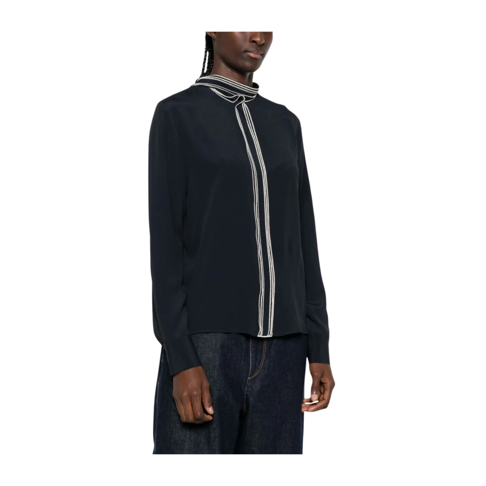 Fabiana Filippi , Blouses, Female, Blue, L, Shirts Navy