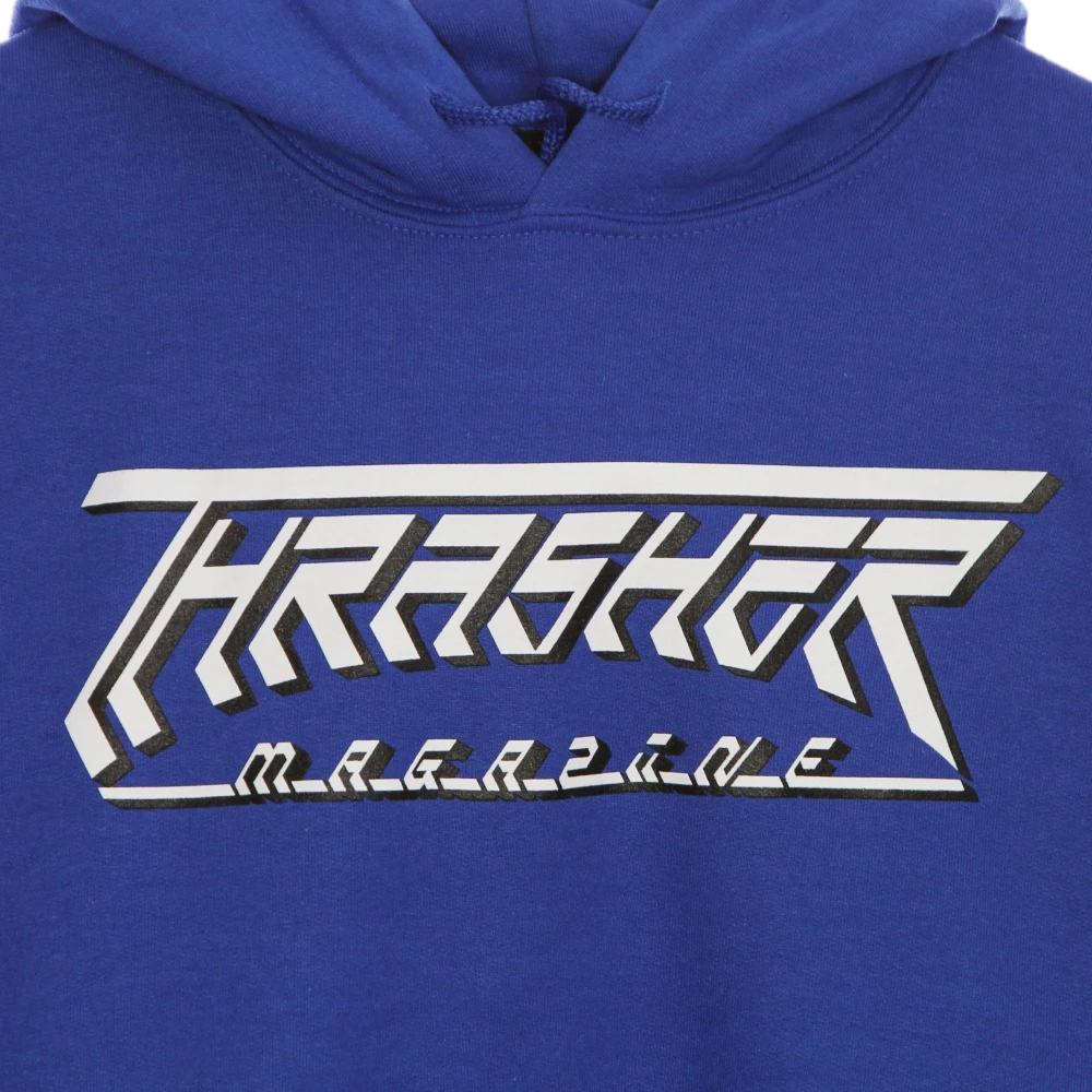 Thrasher Royal Logo Hoodie Heren Hoodie Blue Heren