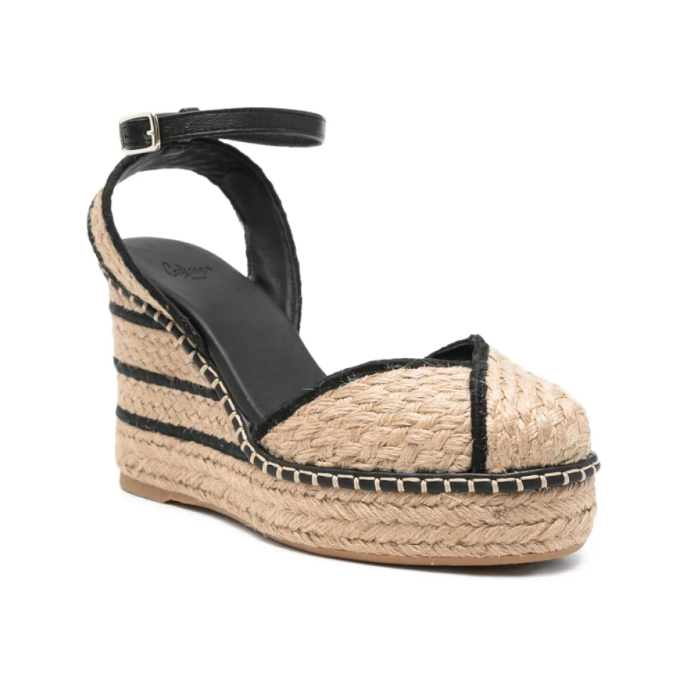 Castañer Striped Trim Wedge