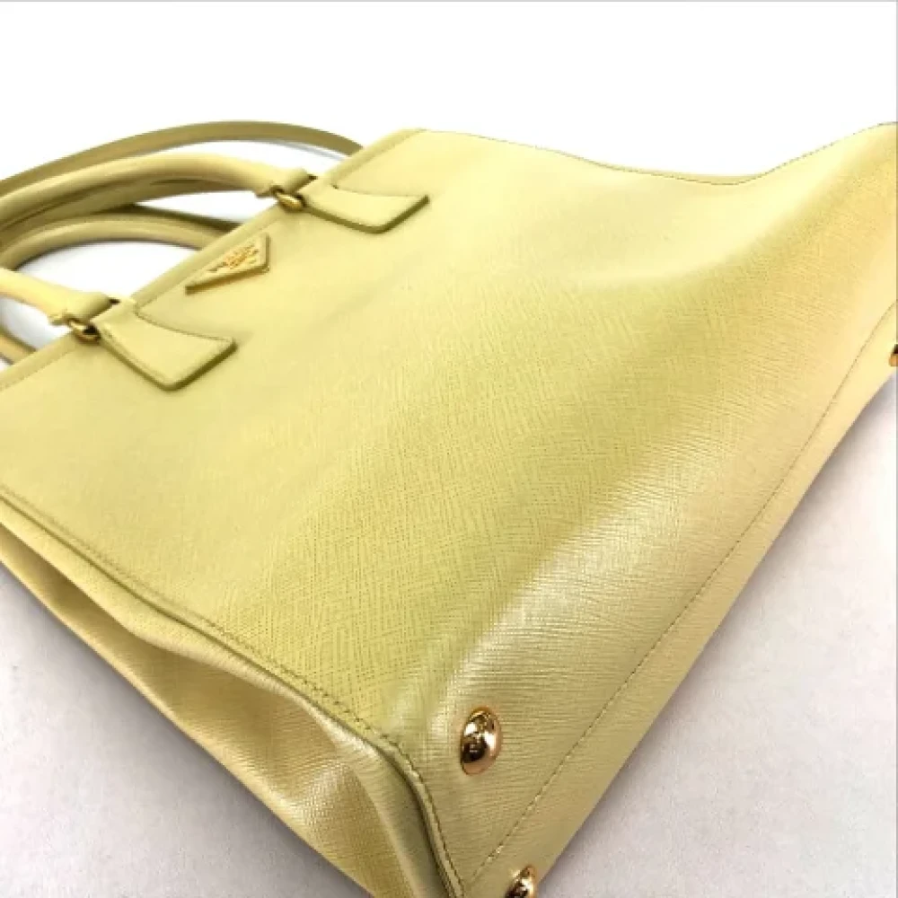 Prada Vintage Pre-owned Leather prada-bags Yellow Dames