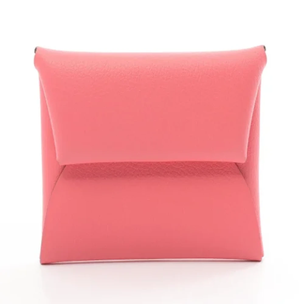 Hermès Vintage Pre-owned Leather wallets Pink Dames
