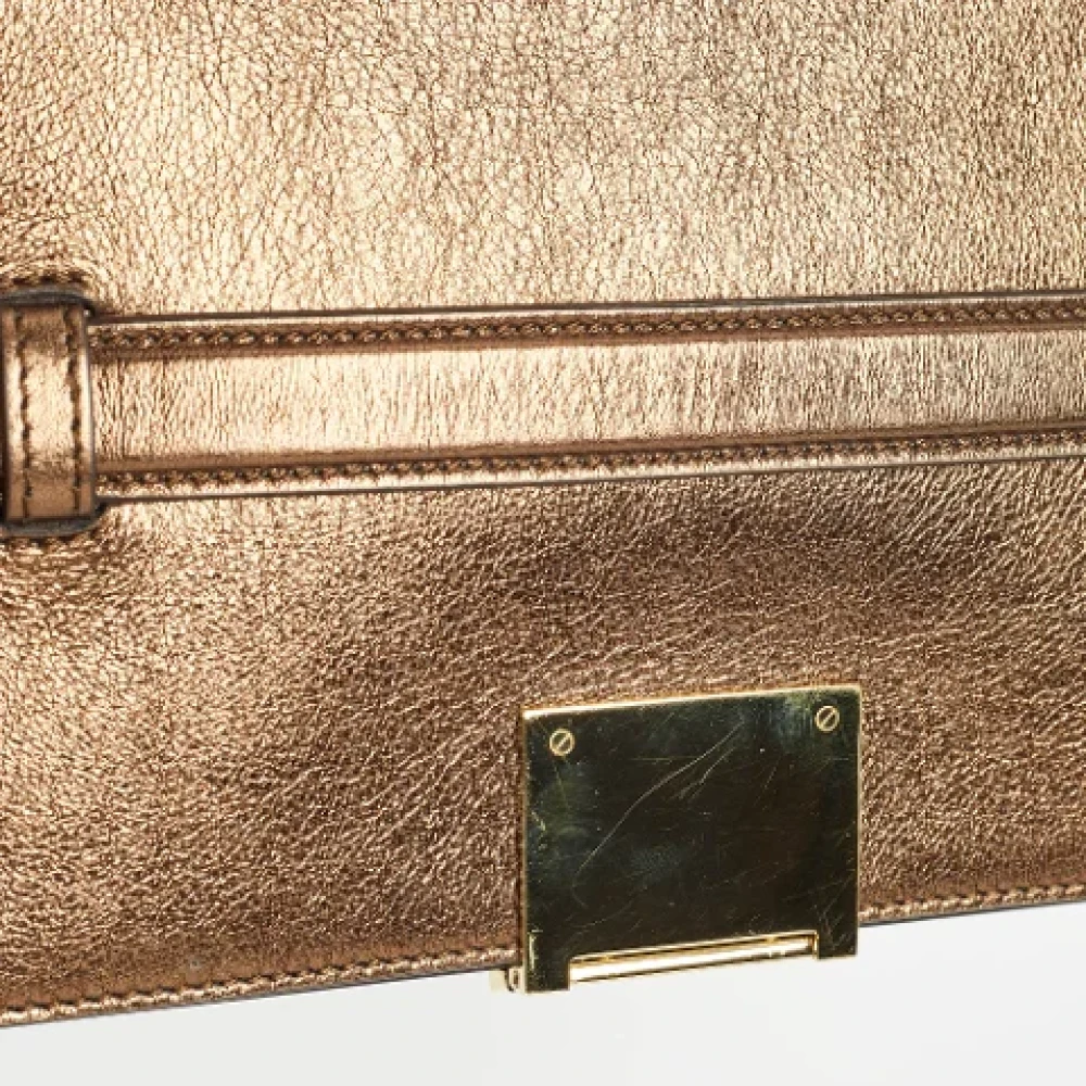 Burberry Vintage Pre-owned Leather clutches Brown Dames