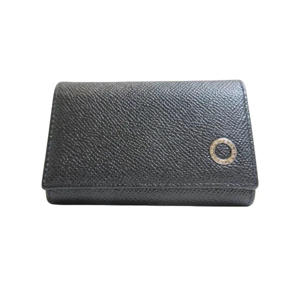 Bvlgari Vintage Pre-owned Leather key-holders Black Dames