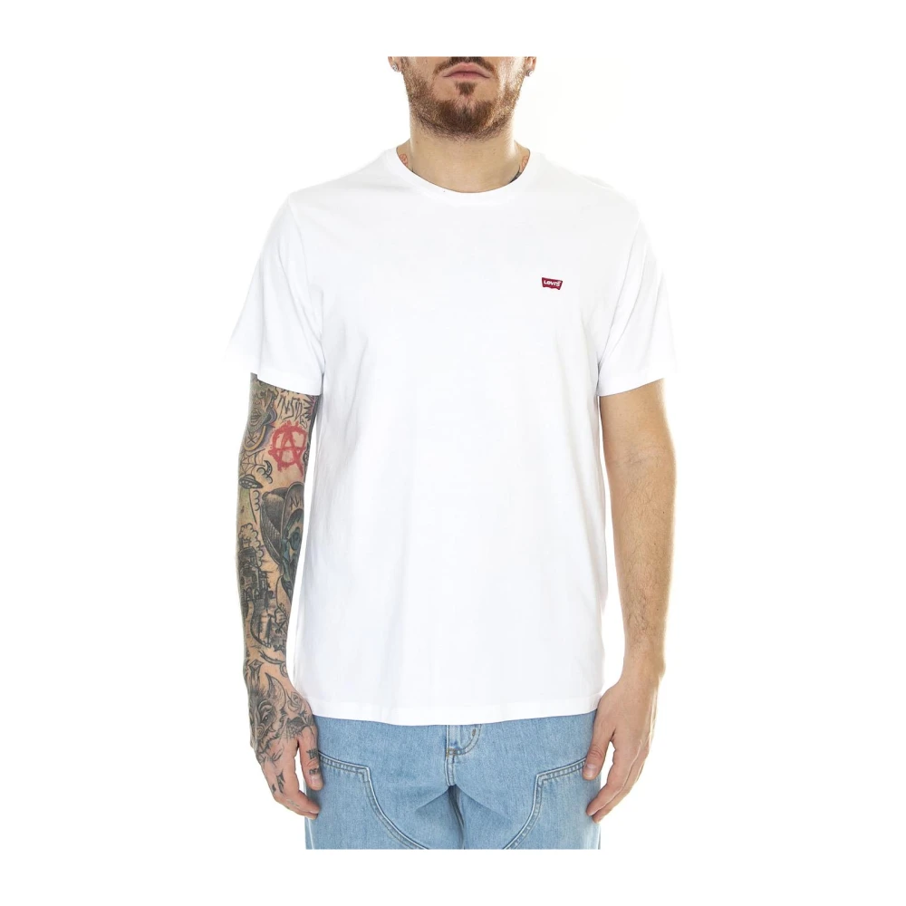 T-Shirt Levis Ss Original Hm Tee Uomo Bianco Piccolo - Immagine 2
