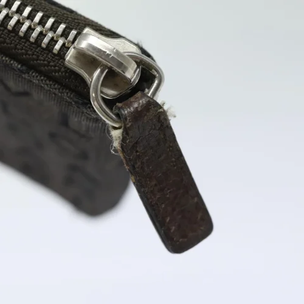 Bvlgari Vintage Pre-owned Canvas wallets Brown Dames