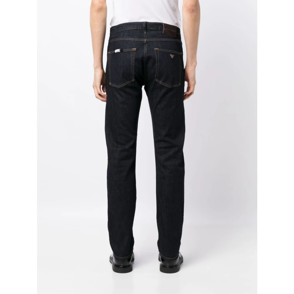 Emporio Armani Indigo Blue Slim Fit Jeans Blue Heren