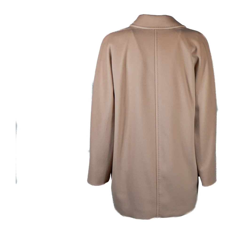 Max Mara Roze Winterjas Elegant Stijl Pink Dames