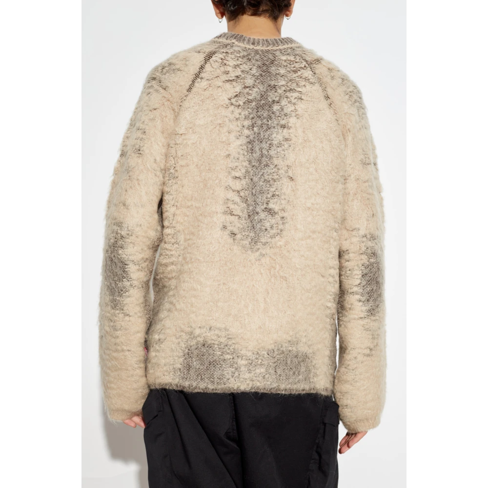 Diesel Crew neck sweater K-Pennac Beige Heren