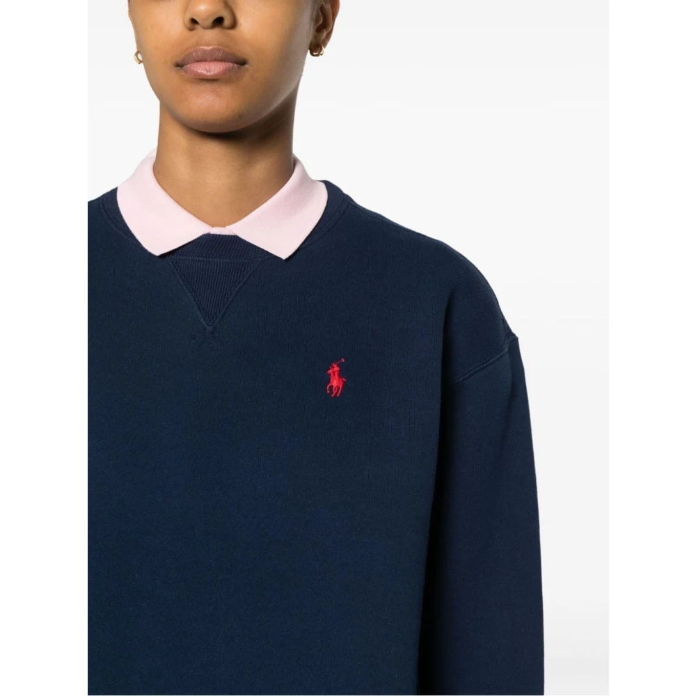 Ralph Lauren Lange Mouw Sweatshirt Blue Dames