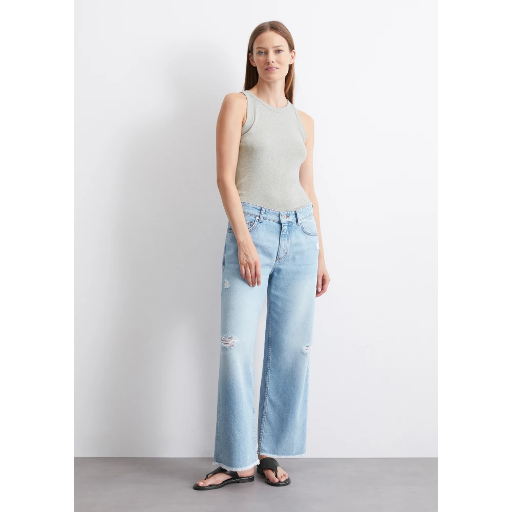 Marc O'Polo Wijde jeans Blue Dames