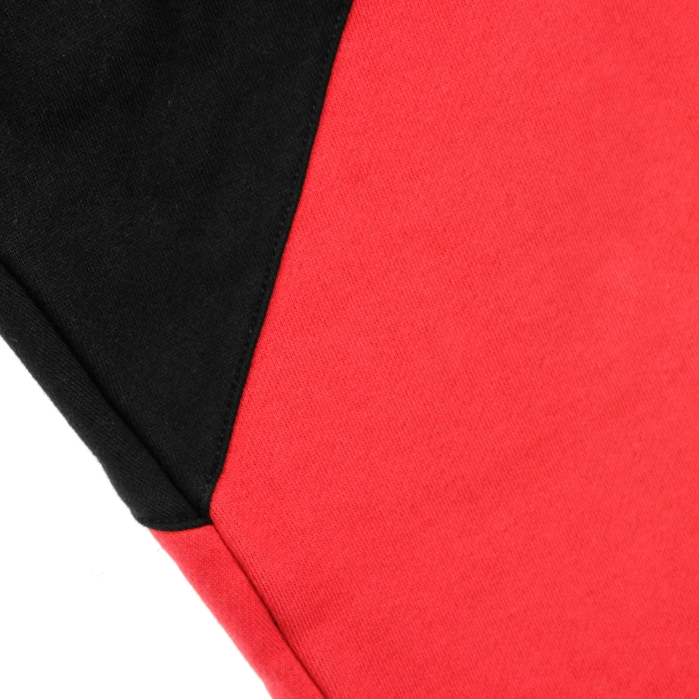 Dolly Noire Heren Fleece Trainingsbroek Zwart Rood Black Heren