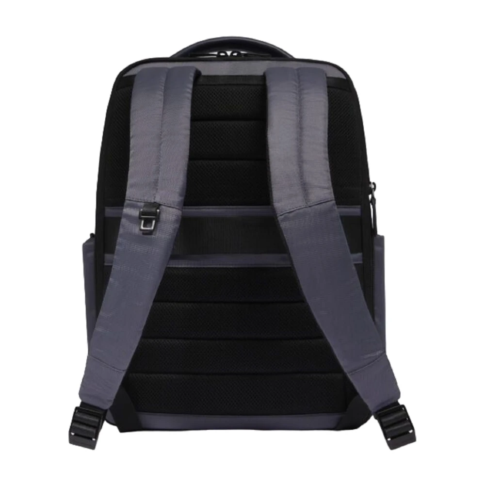 Piquadro Blauwe Reisrugzak met Laptop en iPad Compartiment Blue Heren