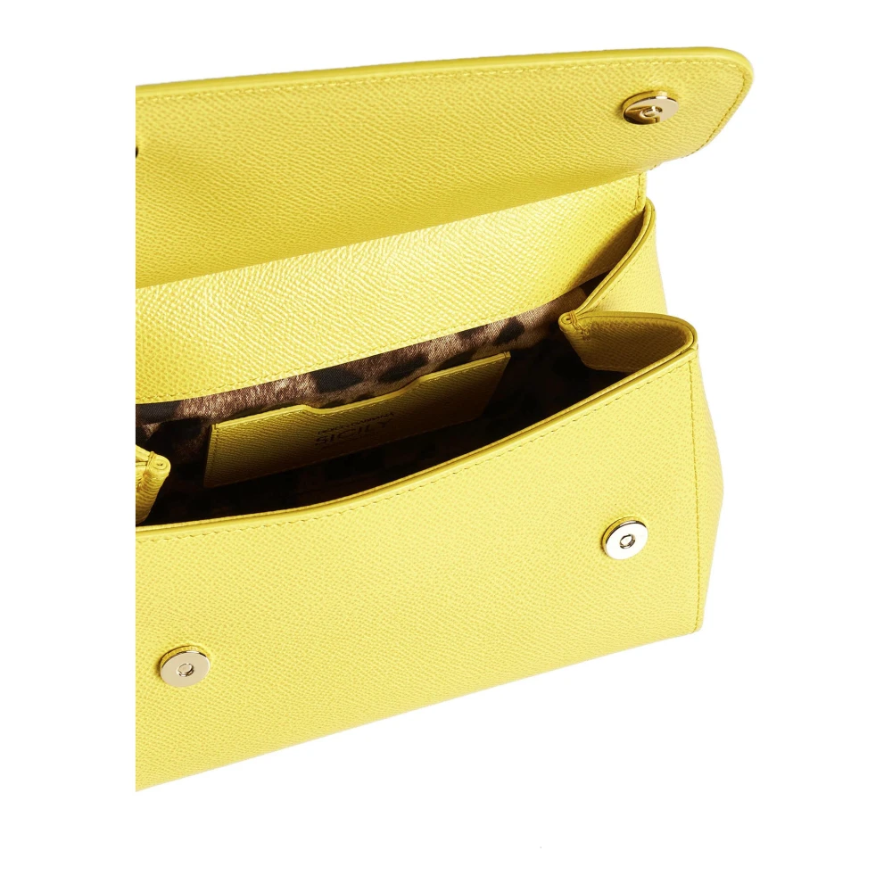 Dolce & Gabbana Stijlvolle Sicily Tassen Collectie Yellow Dames