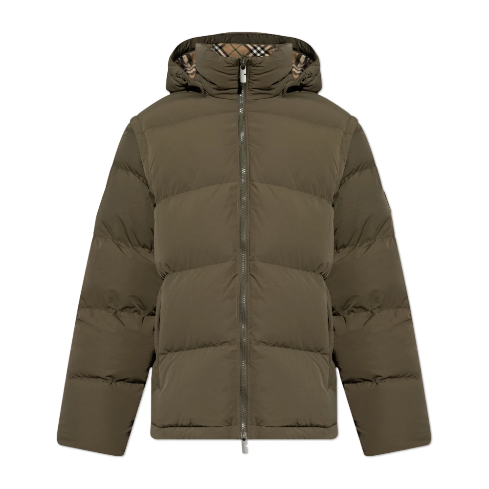 Burberry Dons gevoerde jas Green Heren