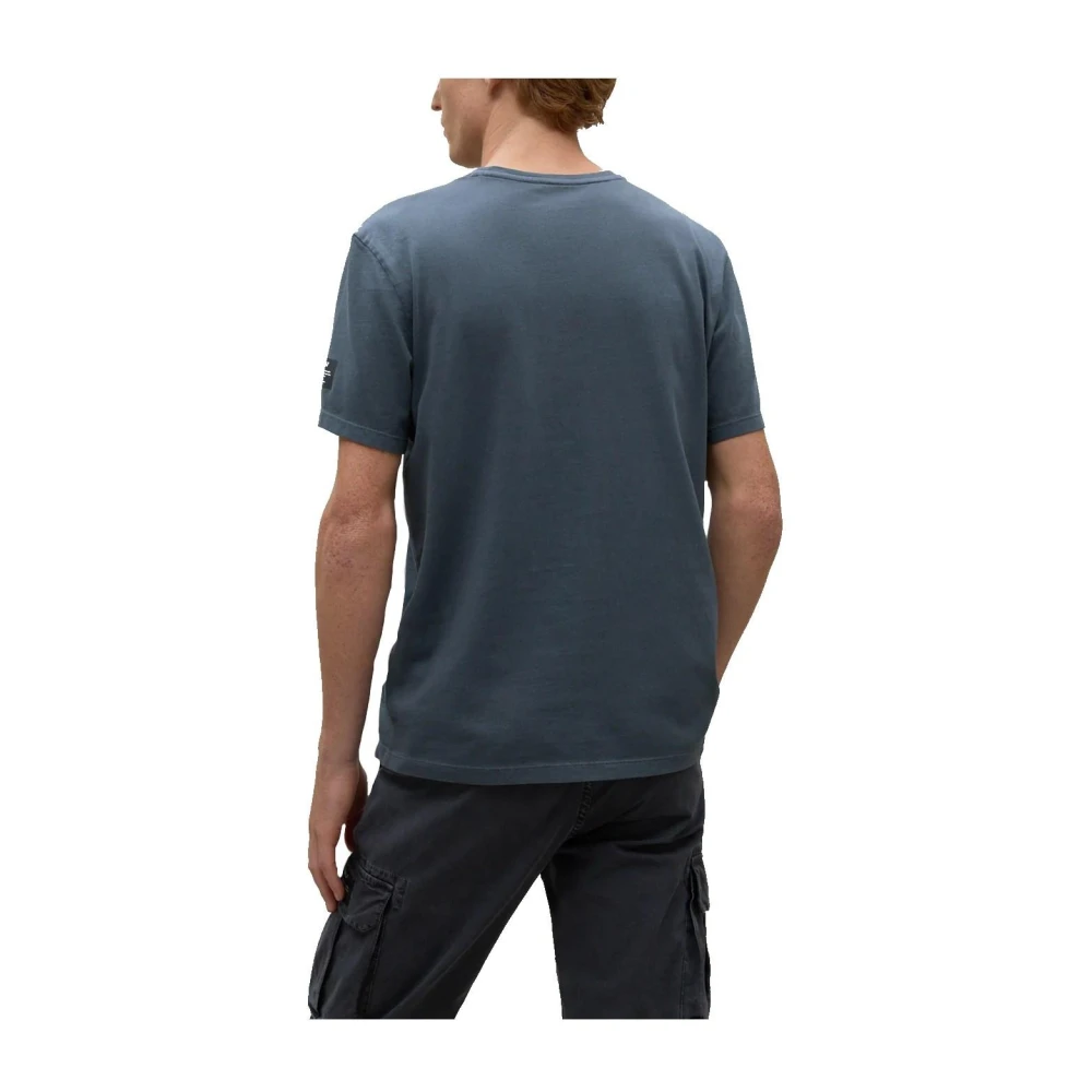 Ecoalf Heren Organisch Katoenen T-shirt Blue Heren