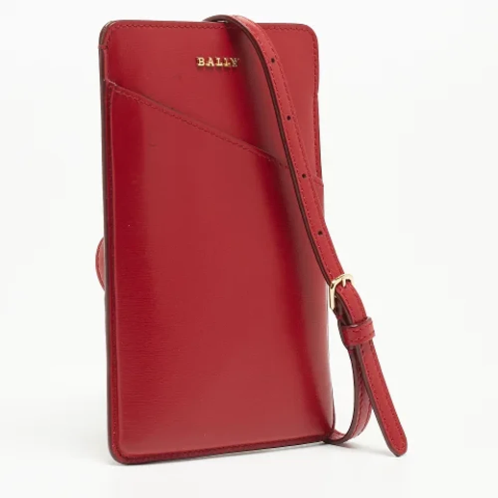 Bally Pre-owned Leather crossbody-bags Red Dames