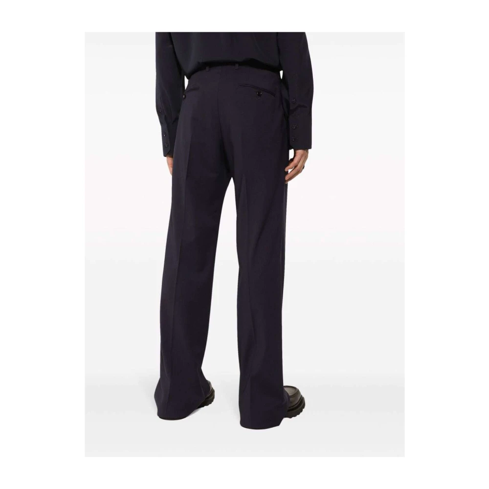 Dolce & Gabbana Donkerblauwe Bell Bottom Broek Blue Heren