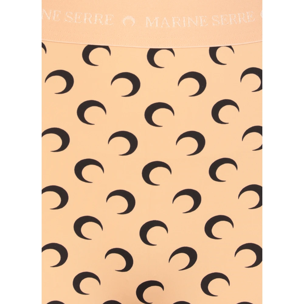 Marine Serre Beige Moon Logo Leggings Beige Dames