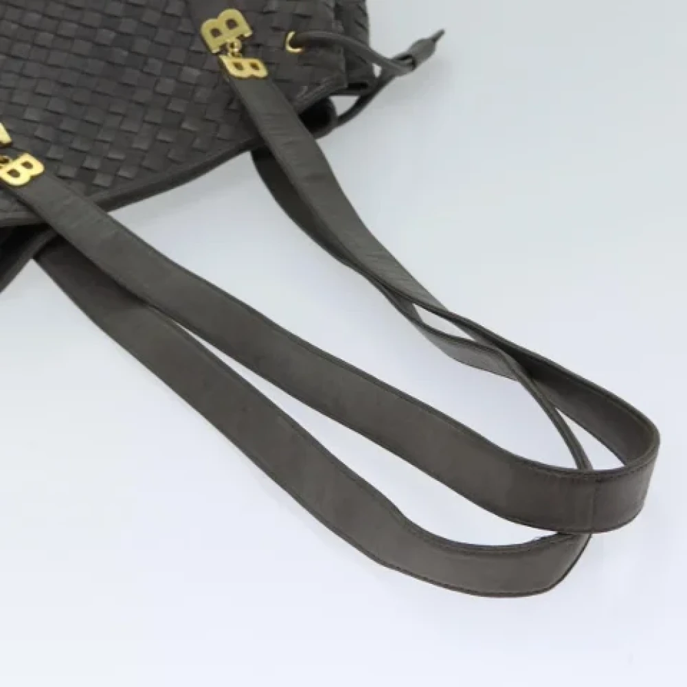 Bally Pre-owned Leather shoulder-bags Gray Dames