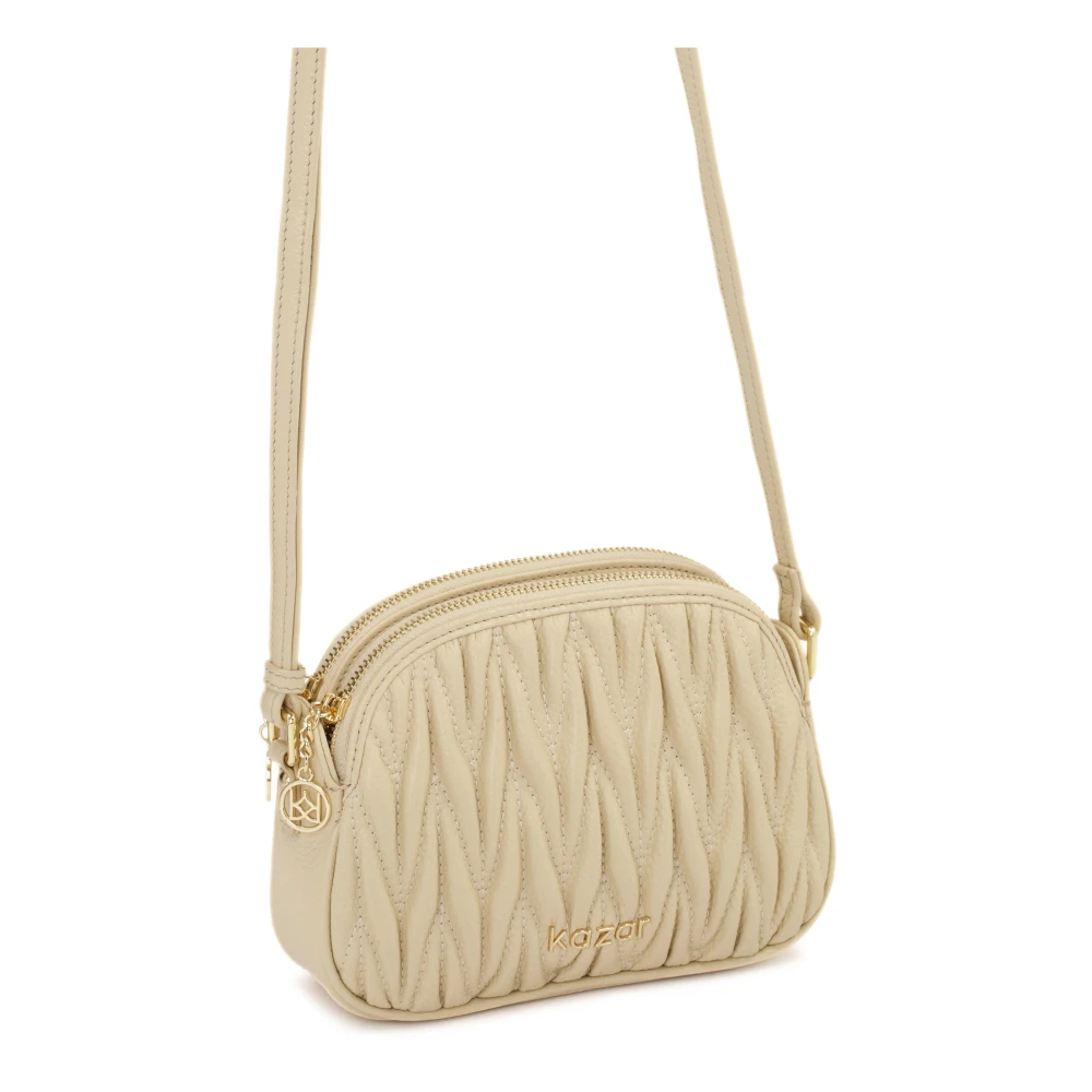 Kazar Kleine heuptas met drie compartimenten Beige Dames
