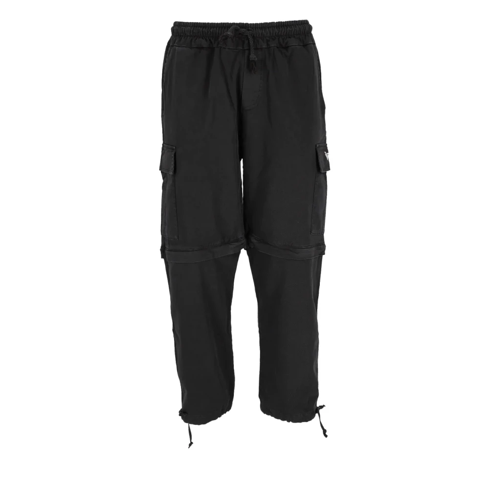Disclaimer Katoenen Bermuda Broek voor Mannen Black Heren