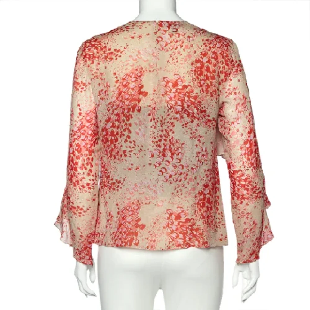 Giambattista Valli Pre-owned Silk tops Pink Dames