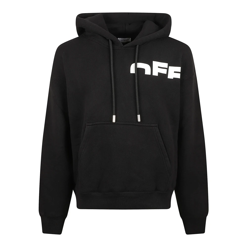 Off White Skate Hoodie Sweaters Black Heren