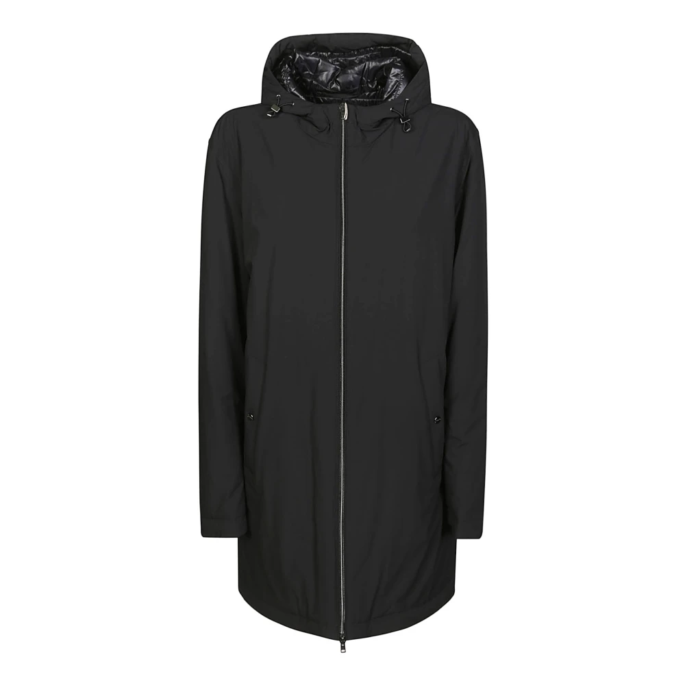 Herno Nylon Parka Jas Black Heren