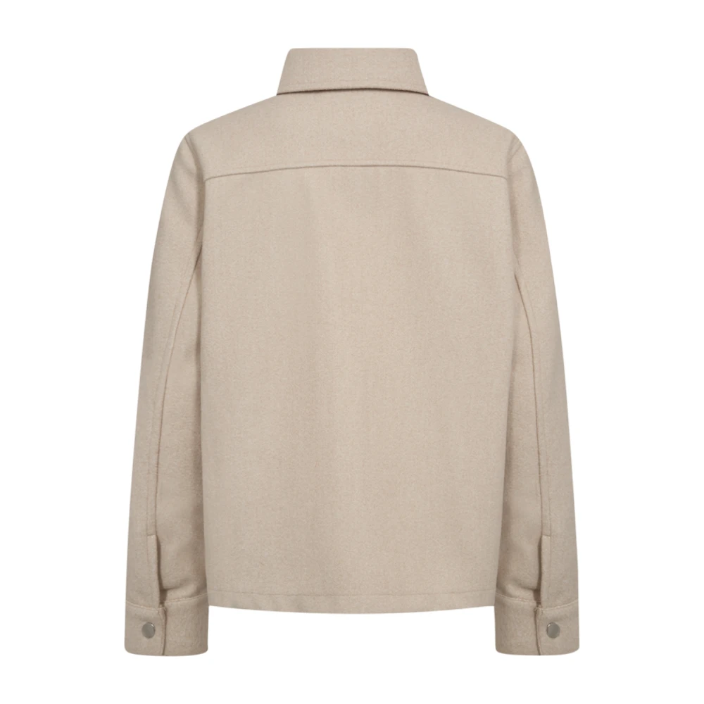Freequent Moonbeam Jas met Drukknopen Beige Dames