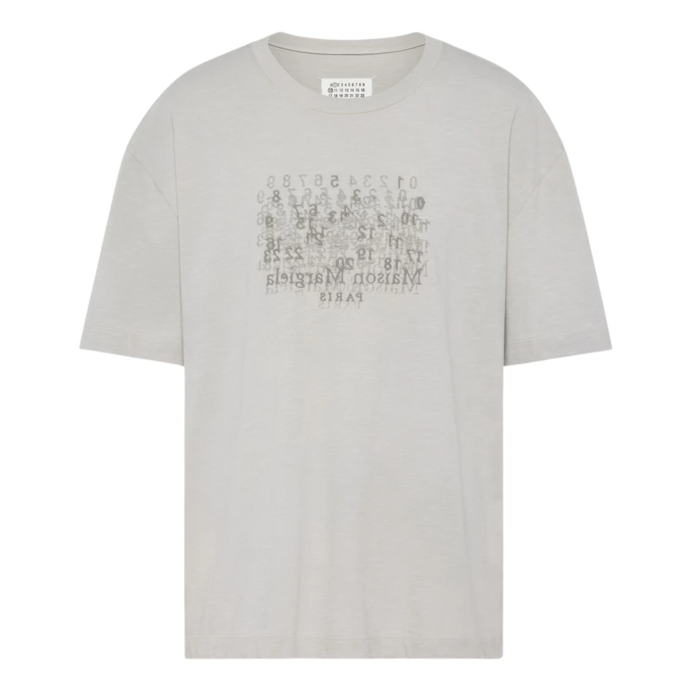 Maison Margiela Men's Gray Numerical T-Shirt