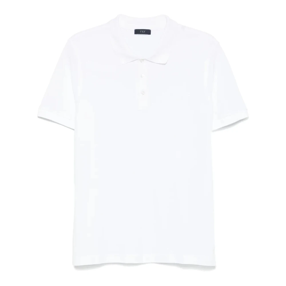 Fay - Tops > Polo Shirts - White - Fay - Modalova