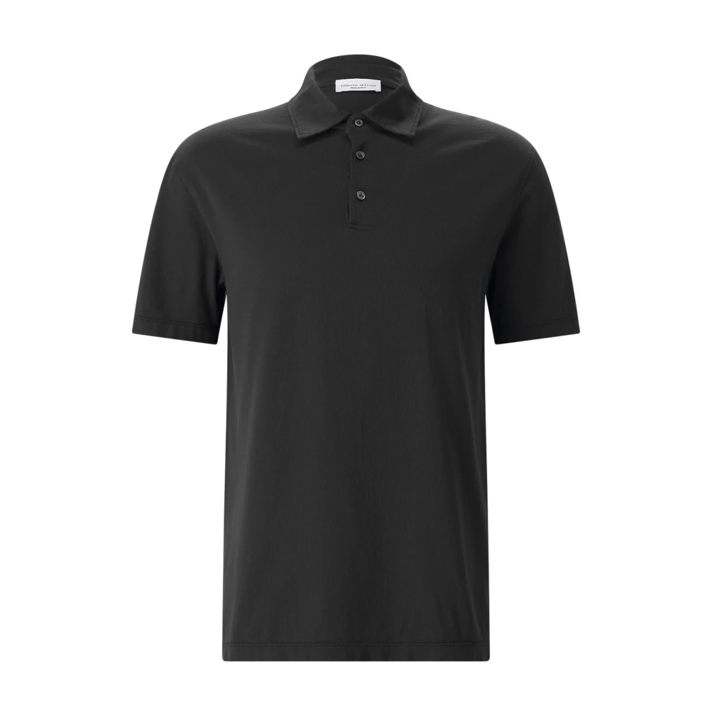 Roberto Collina Hombre Negro - Polo Shirt - Tops - 2XL