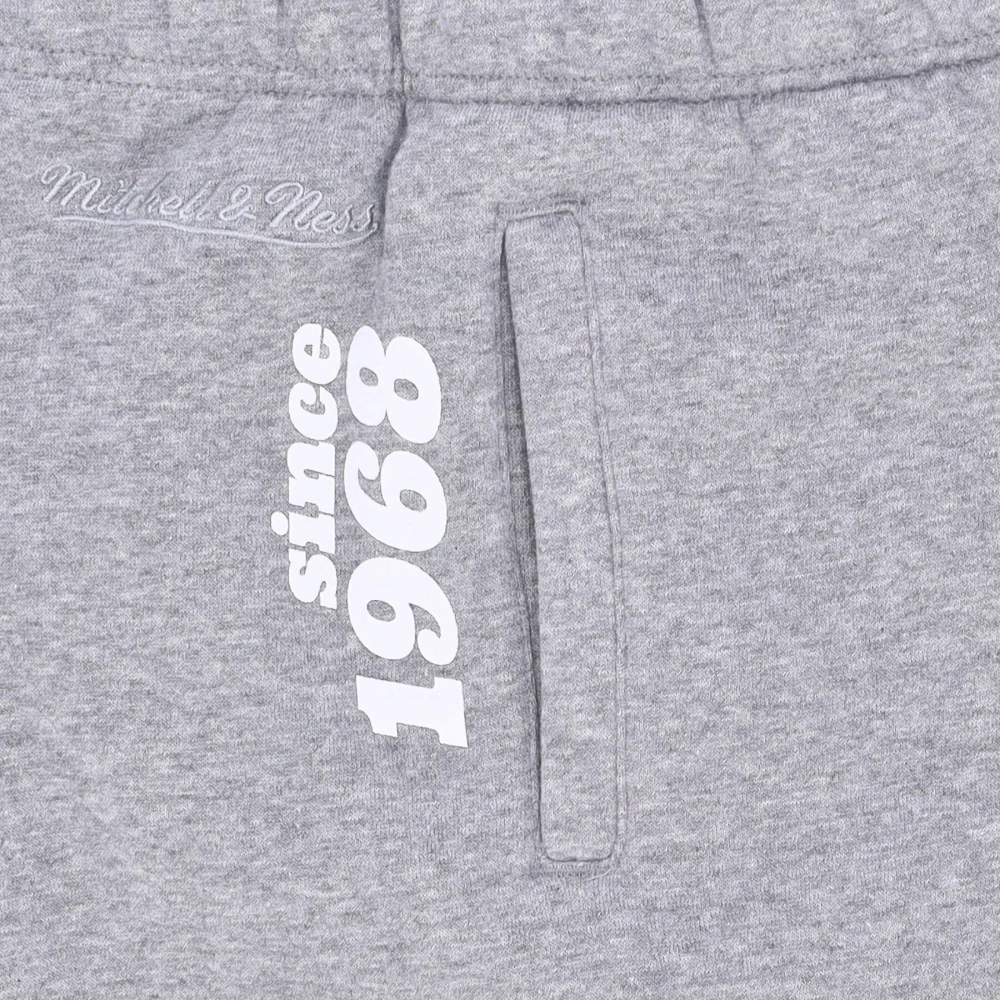 Mitchell & Ness NBA Team Origins Fleece Pant Gray Heren