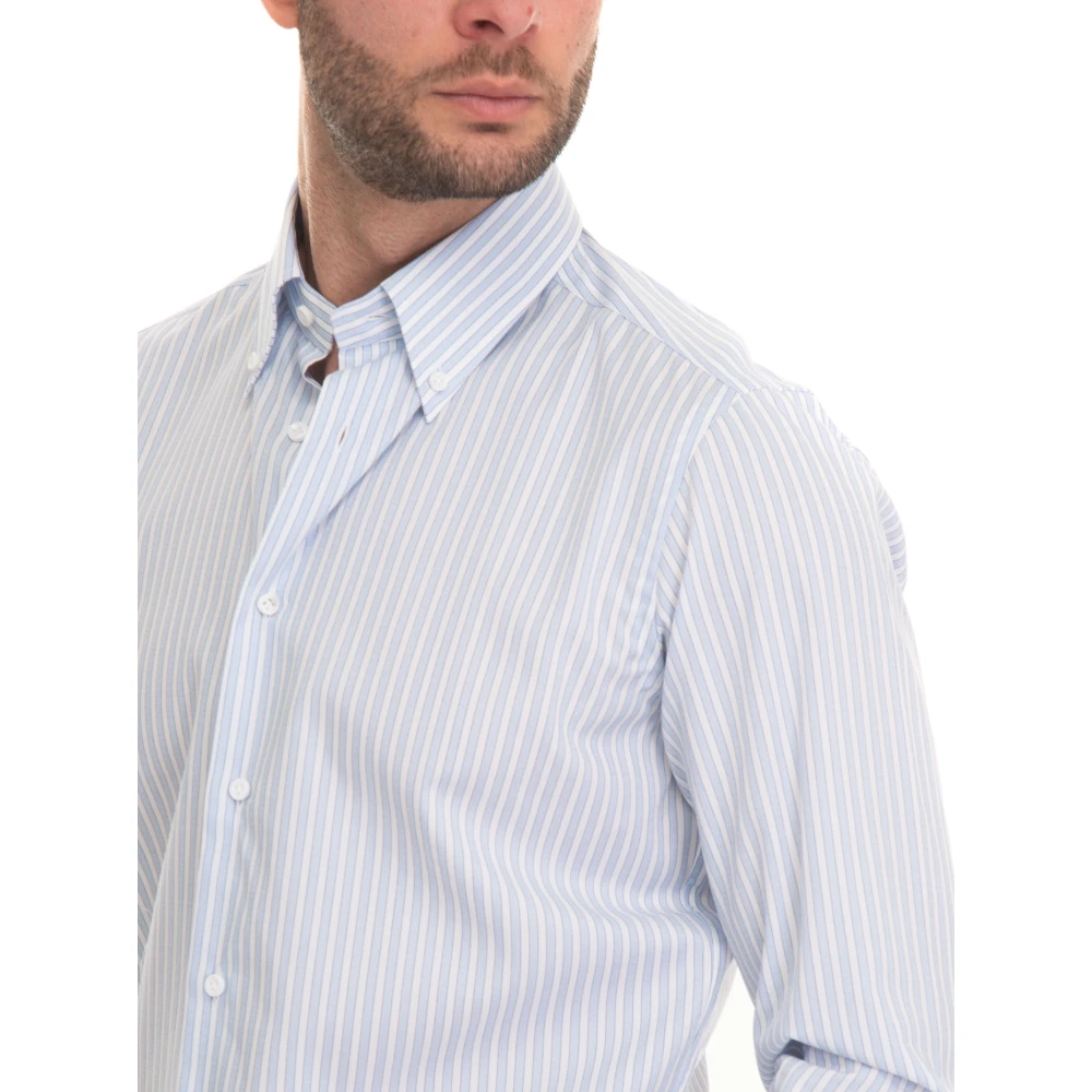 Càrrel Gestreepte Button-Down Casual Overhemd Multicolor Heren