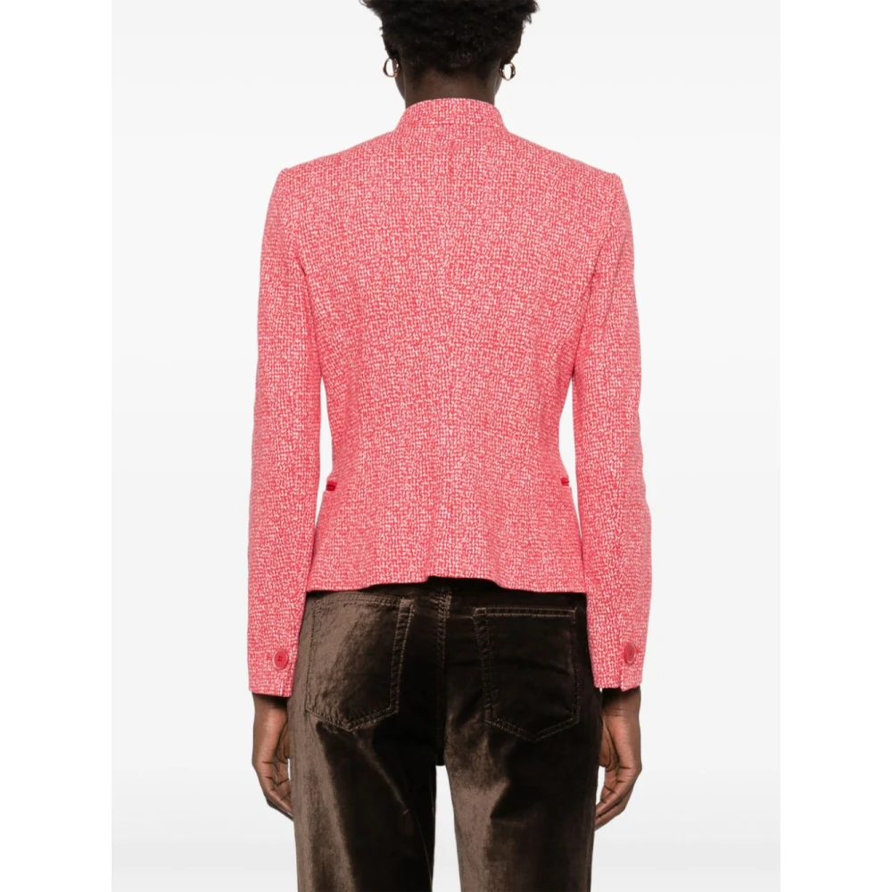 Emporio Armani Rode knoopjas met zakken Red Dames