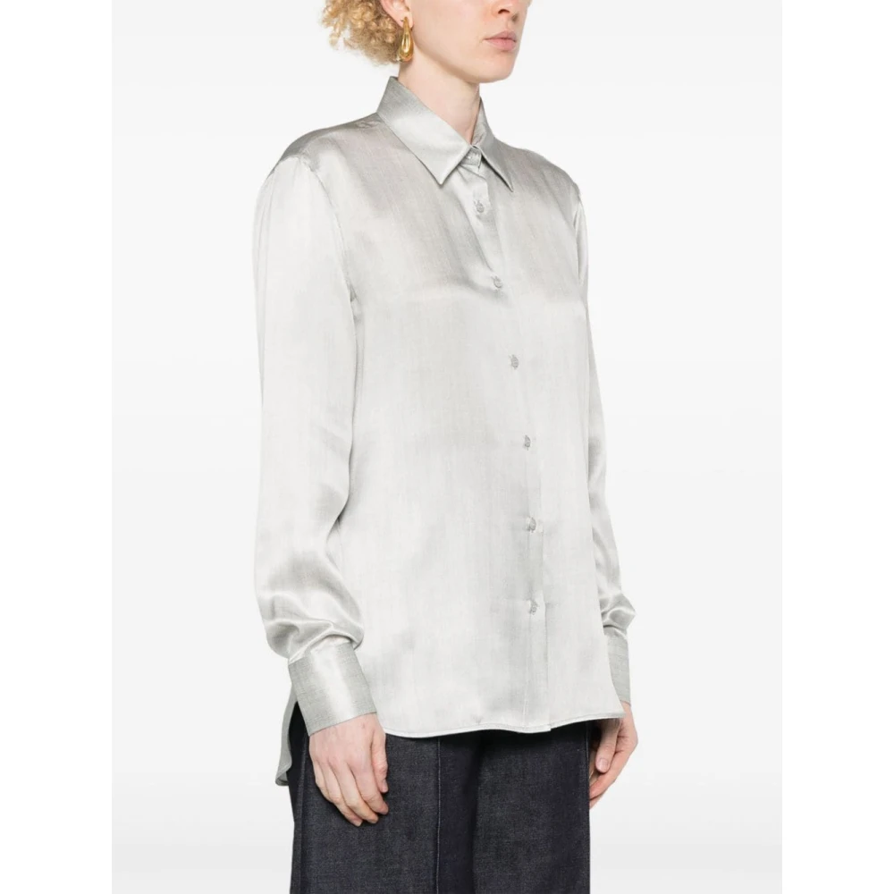 Ermanno Scervino Casual Katoenen Overhemd voor Mannen Gray Dames