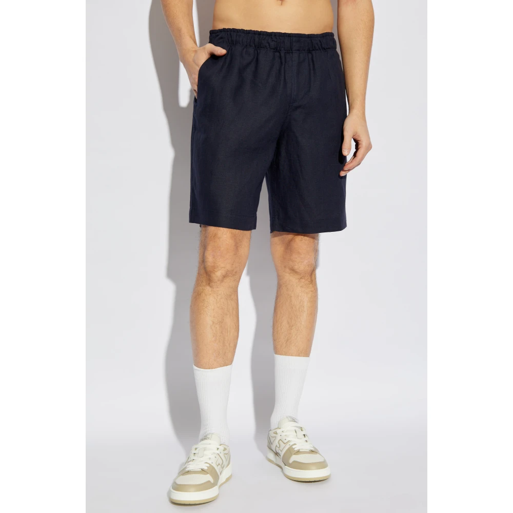 Zadig & Voltaire Linnen shorts Blue Heren