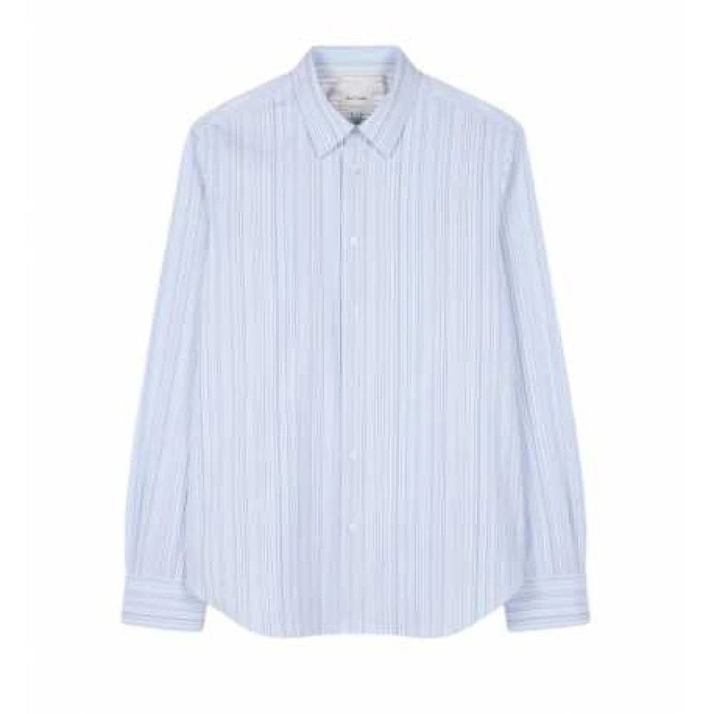 Paul Smith Herr Blå Skjortor L, Fine Bayadère Stripes Shirt