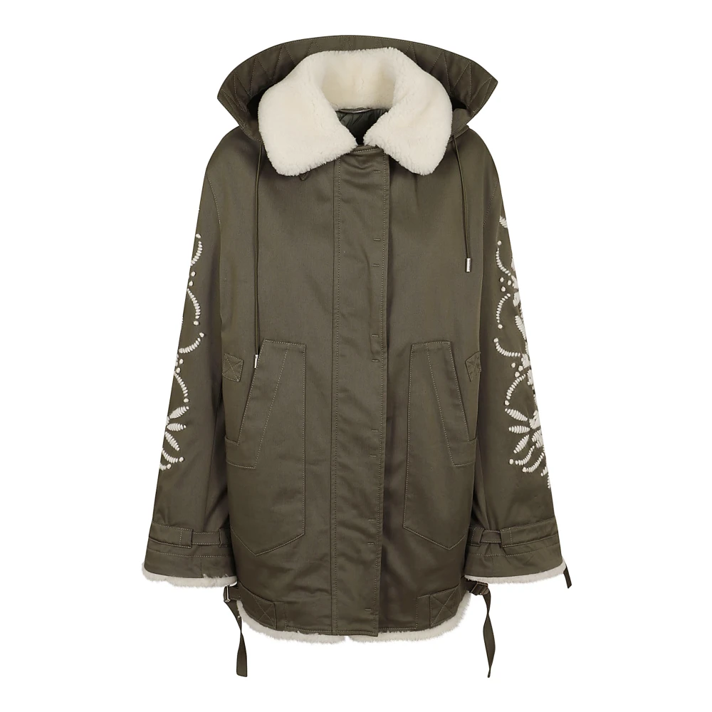 Ermanno Scervino Dusty Olive Piumino Parka Green Dames