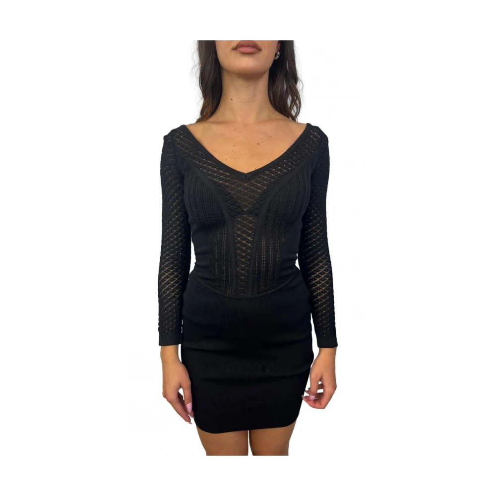 Marciano Zwarte Jurk Samenstelling: 65% Viscose 35% Polyamide Black Dames