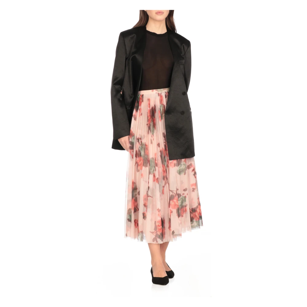 Philosophy di Lorenzo Serafini Roze Bloemen Tule Rok Vrouw Multicolor Dames