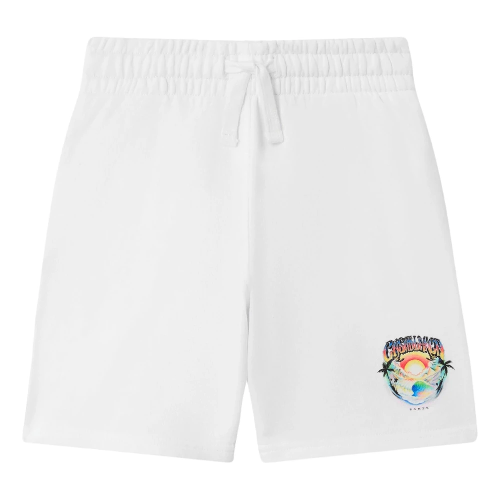 Casablanca Casa Airspray Print Sweatshorts - Unisex - Shorts - White - 11 Y - Kids