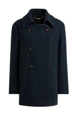 Kashmir Dubbelknäppt Peacoat