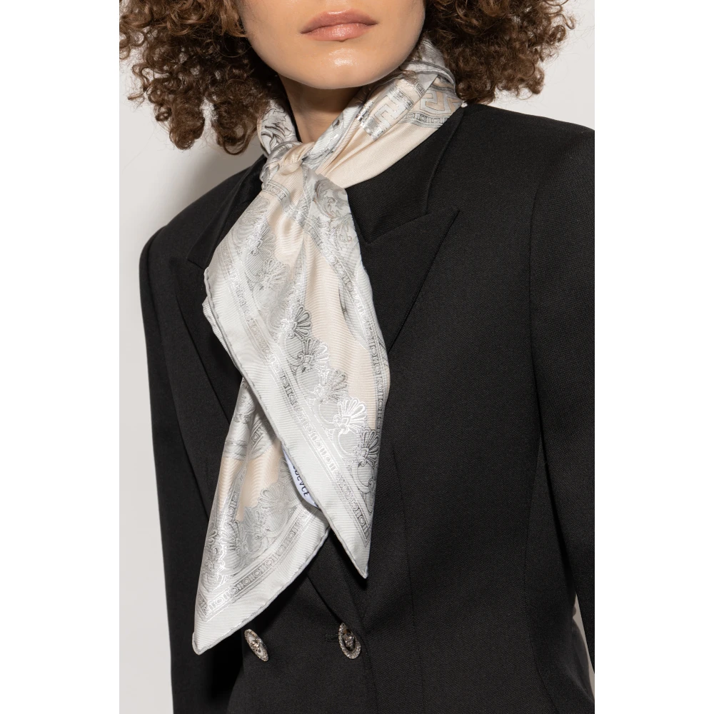 Versace Zijden sjaal Gray Heren
