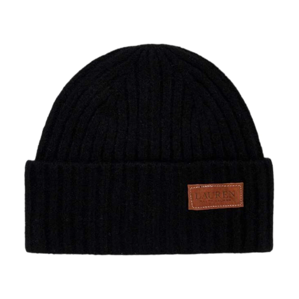 Ralph Lauren Stijlvolle Beanie Muts voor Mannen Black Dames