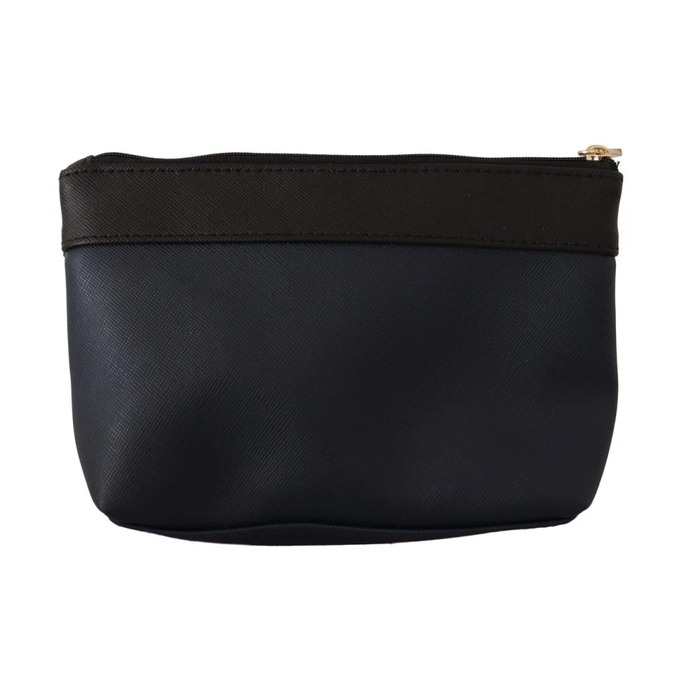 Michael Kors Zwarte leren tas met gouden details Black Dames