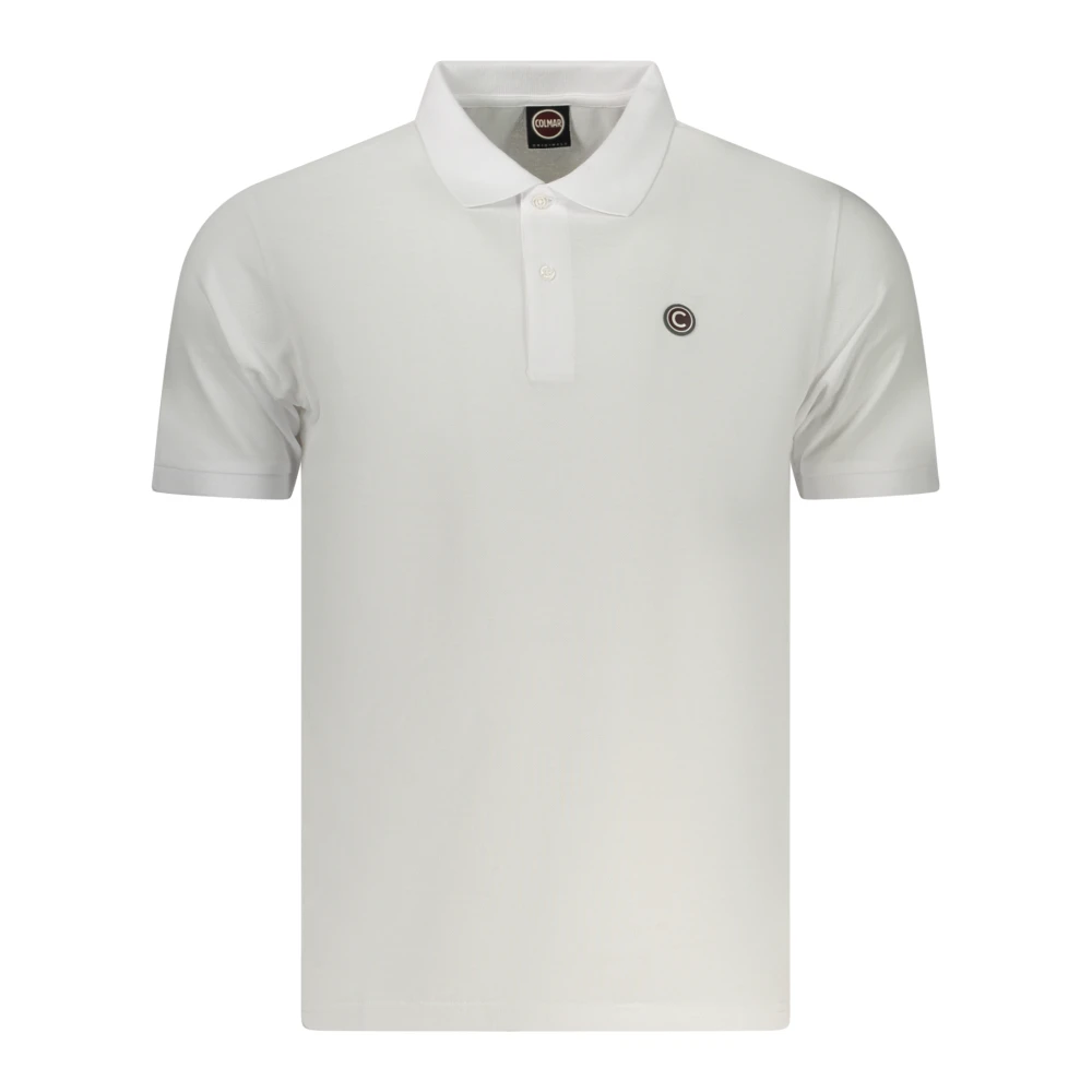 Colmar Men's White Short-Sleeved Polo Shirt
